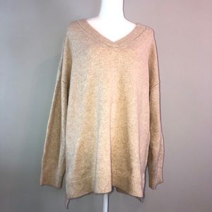 H&M Wool sweater Beige 2XL